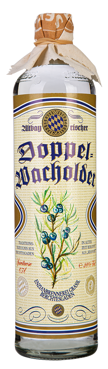 Eine Flasche Doppel Wacholder 0,7 Liter