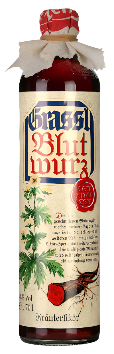Blutwurz Kräuterlikör 48% in der 0,70 Liter Flasche