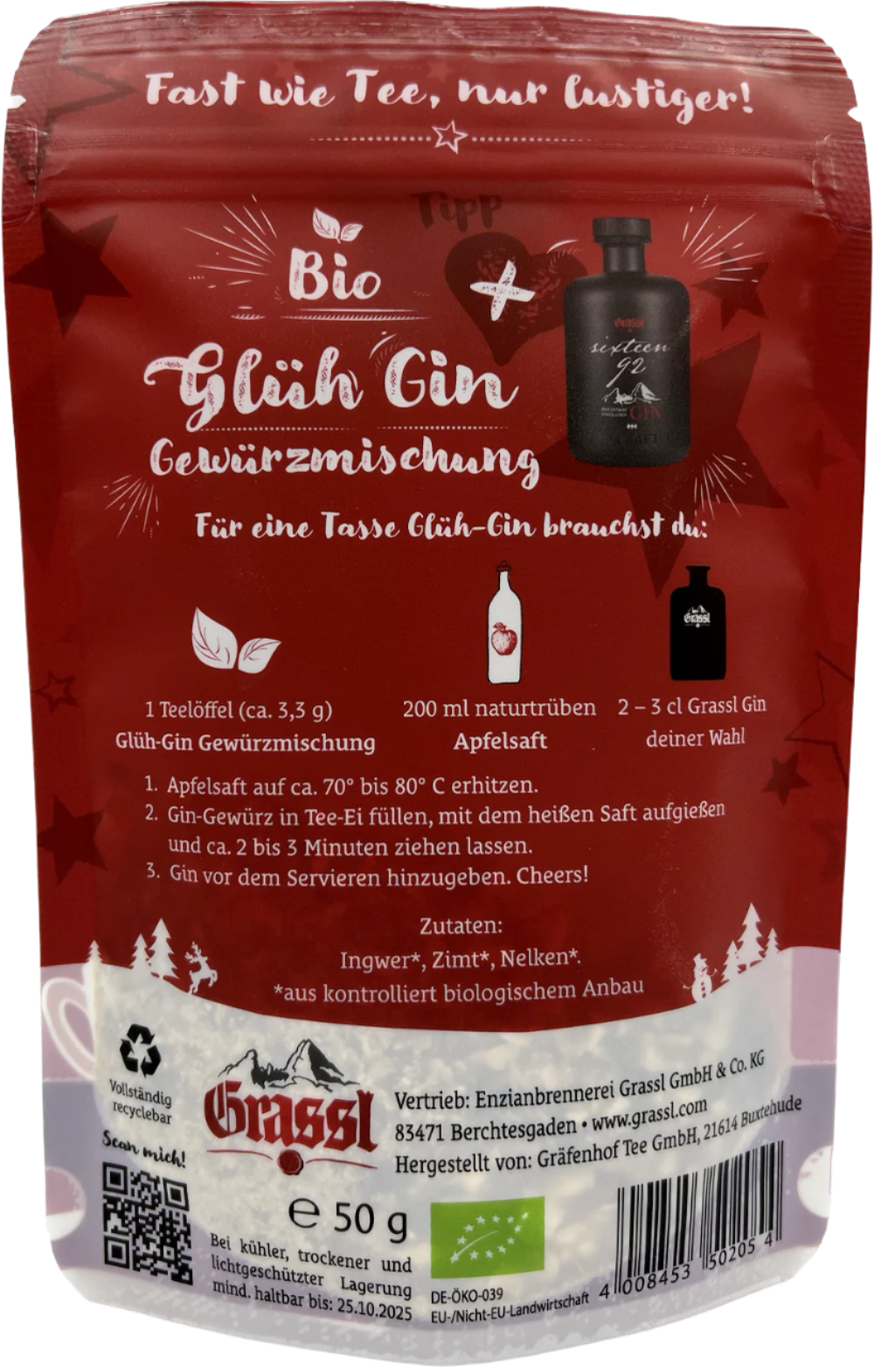 BIO Glüh Gin Gewürzmischung