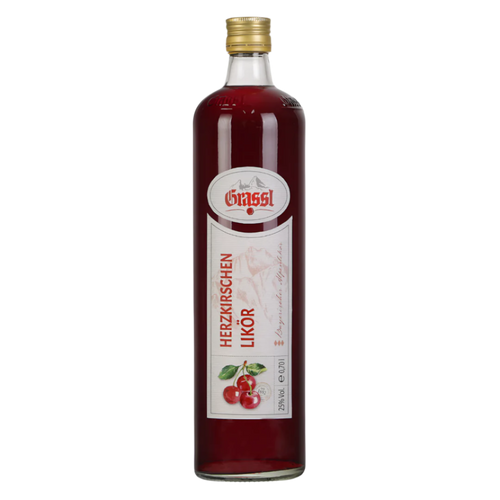 Eine Flasche Herzkirschen Likör 0,7 Liter