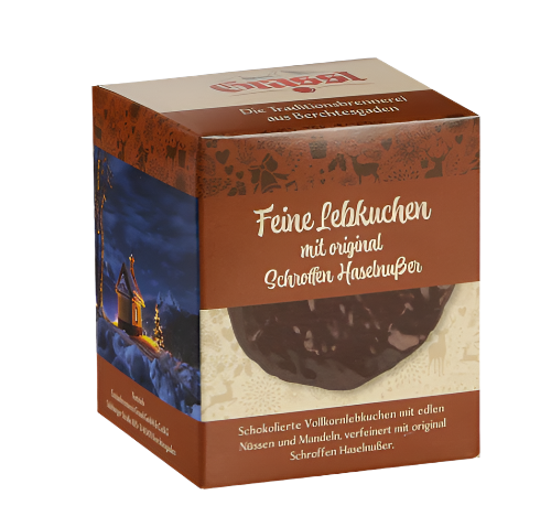 Vollkornlebkuchen mit Schroffen Haselnußer