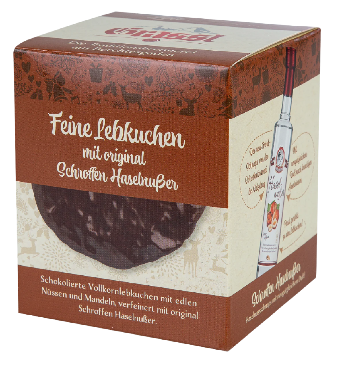 Vollkornlebkuchen mit Schroffen Haselnußer