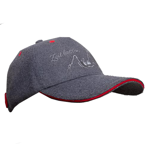 Baseballcap Watzmann Filz-Optik "Zeit lassen..."