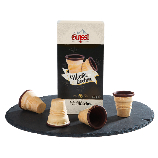 Waffelbecher 16 Stk. 2 cl