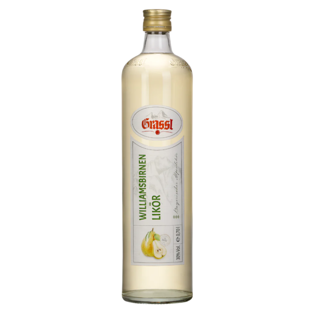 Eine Flasche Williamsbirnen-Likör 0,7 Liter